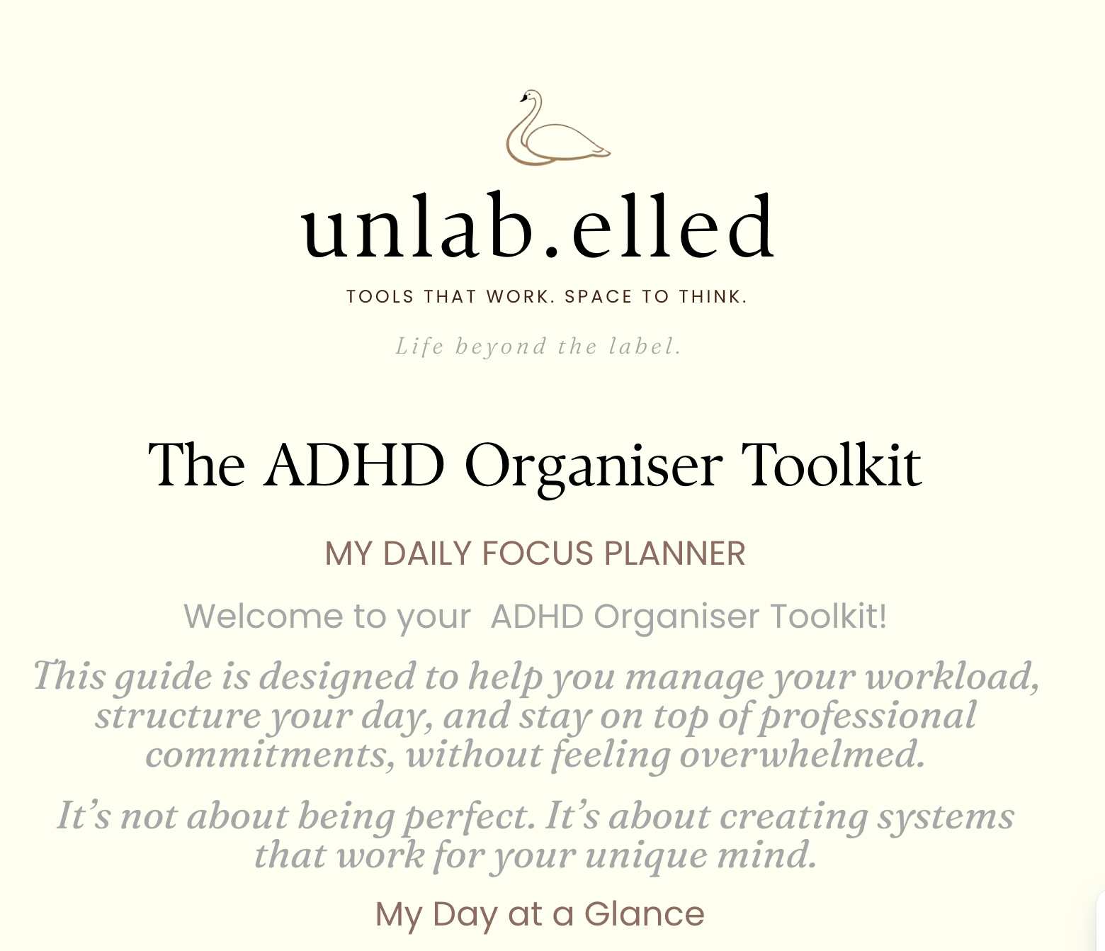 ADHD Corporate Planner