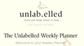 The Unlabelled Weekly Planner